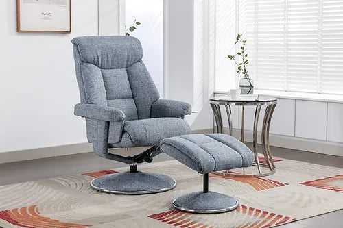 Biarritz Recline Swivel Chair & Footstool