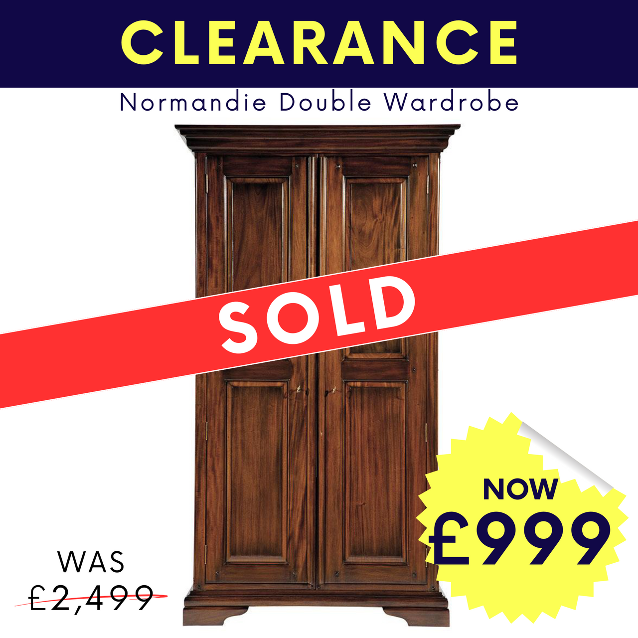 Normandie Double Wardrobe