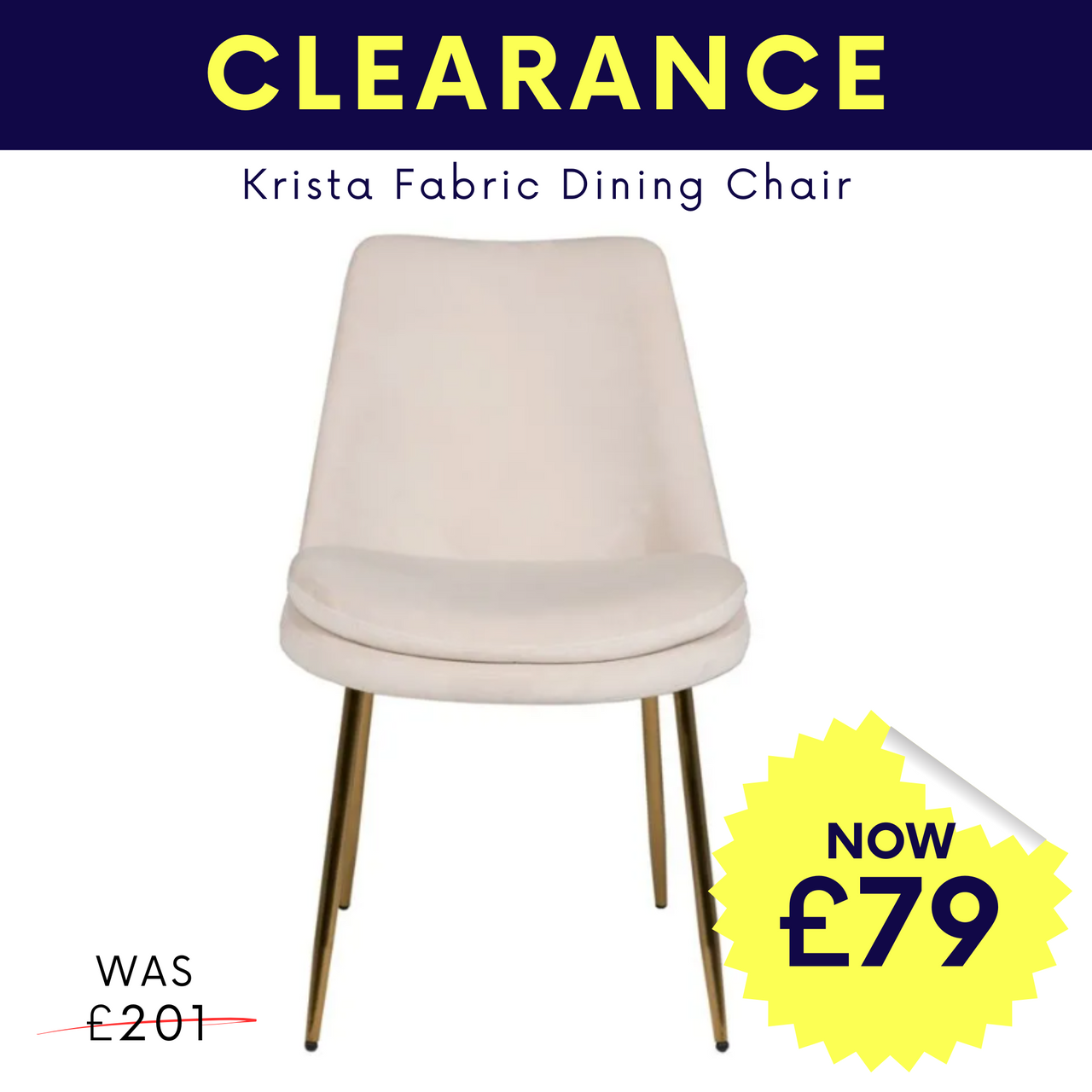 Krista Fabric Dining Chair