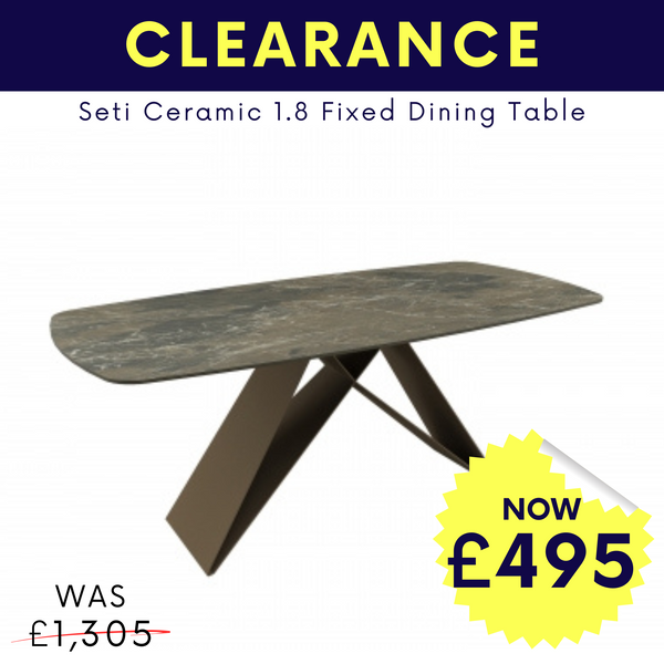 Seti Ceramic 1.8 Fixed Dining Table