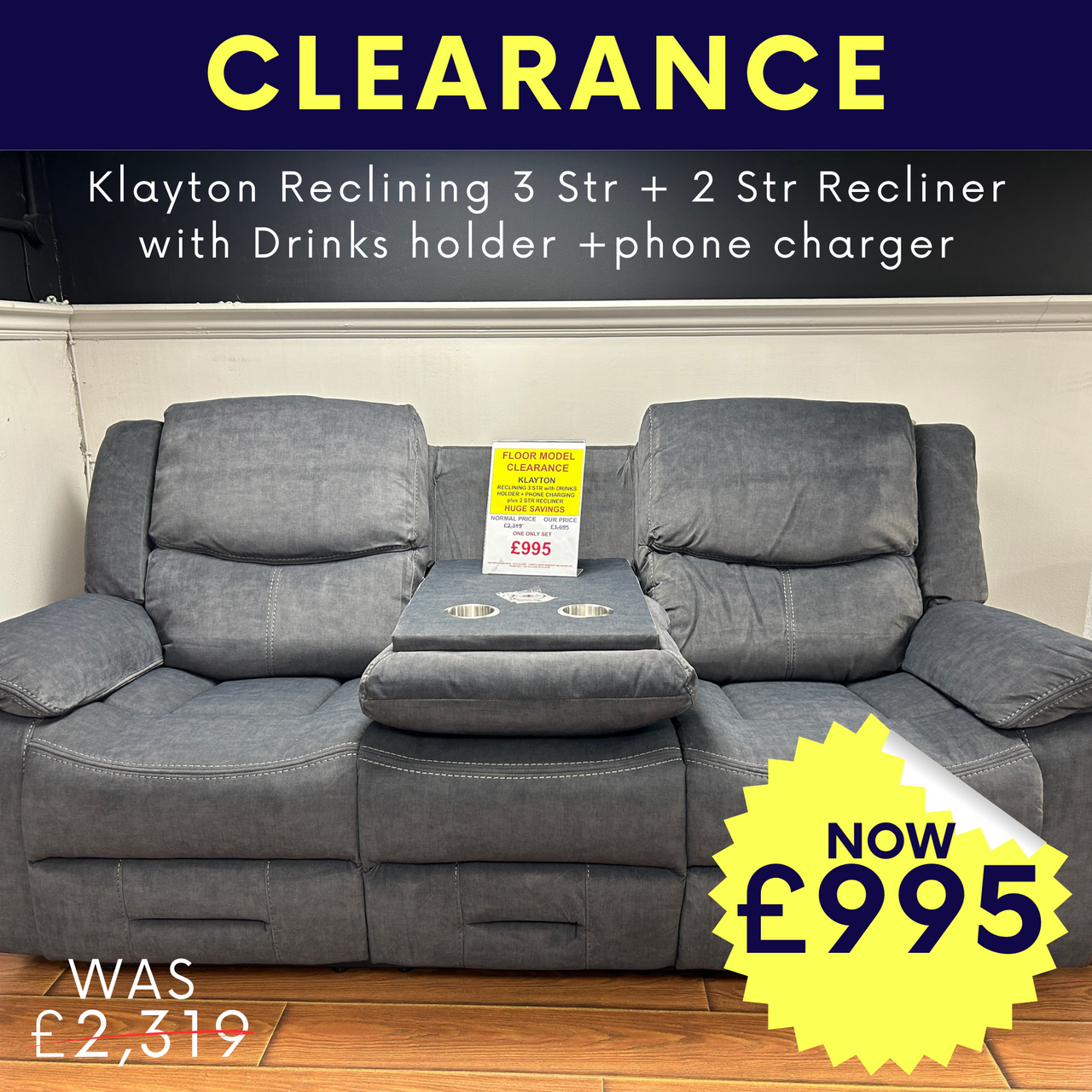 Klayton Reclining Sofa Group