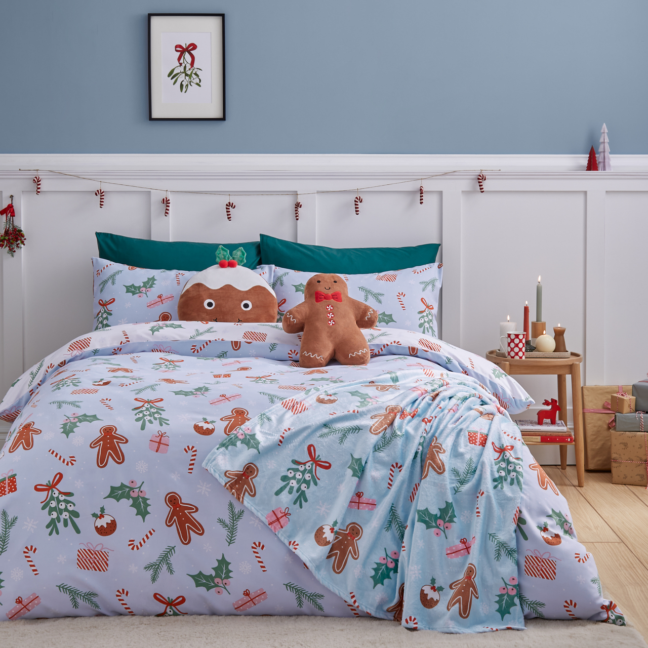 Christmas Gingerbread Bedding Set