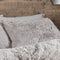 Cuddly Faux Fur Duvet Cover Set - Silver