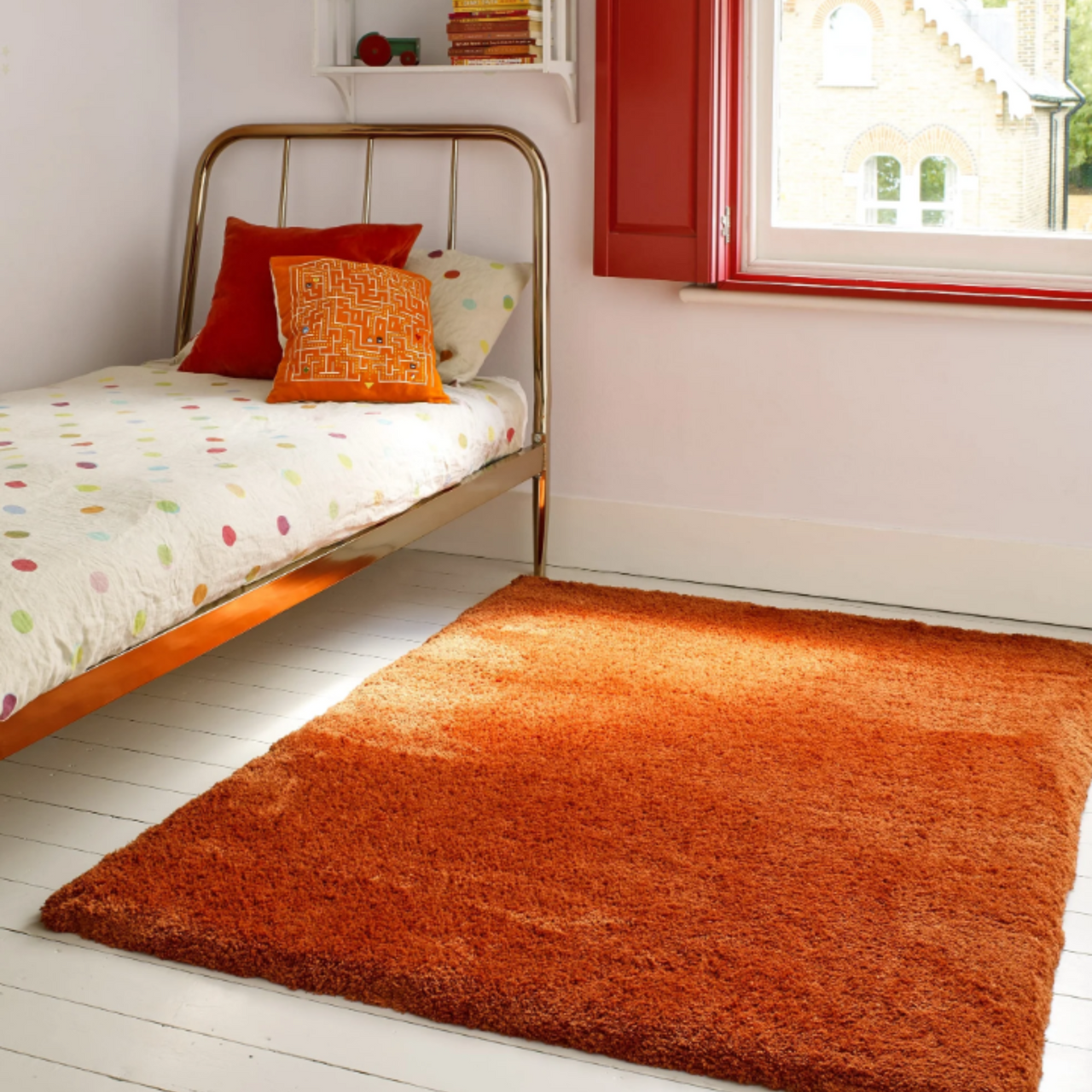 Lulu Spice Soft Touch Fluffy Rug