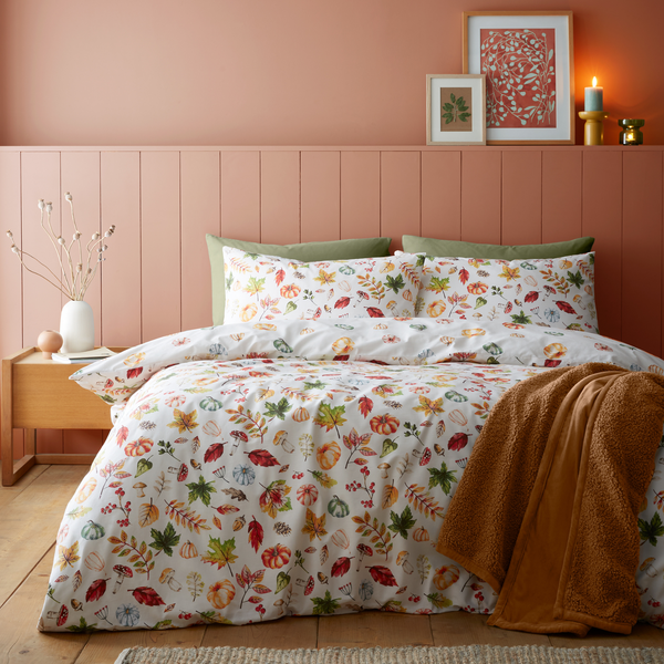 Autumn Pumpkins Reversible Duvet Set